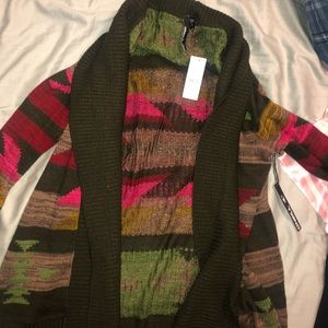 Large O’Neill Oneill sweater cardigan pacsun NWT